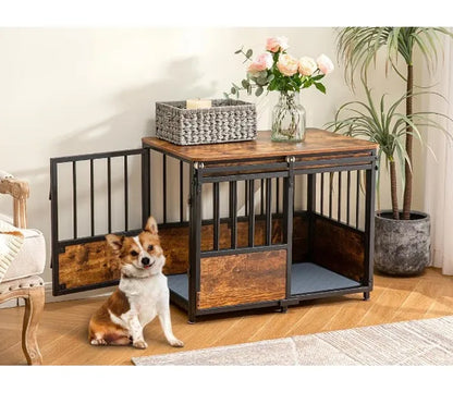 Dog Kennel Crate End Table Furniture