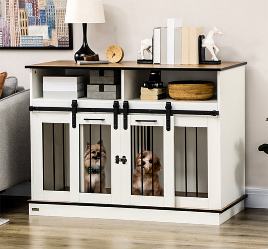 Versatile Dog Crate Furniture: Double Kennel for Large and Small Dogs