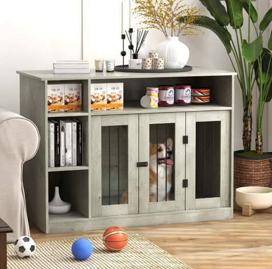 Dog Crate Furniture with Storage Space for Large Medium Dogs