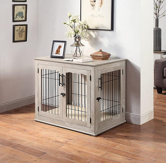 Furniture-Style Dog Crate End Table for Medium and Large Dogs