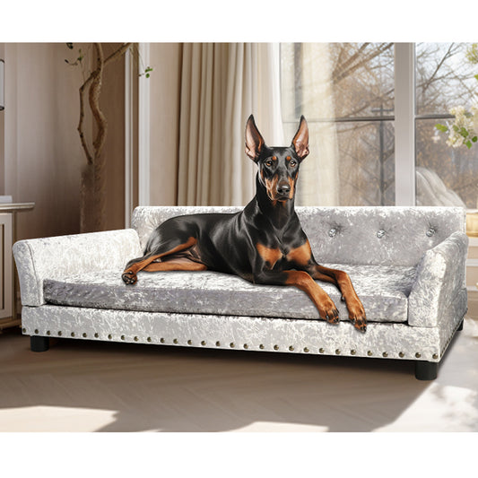 Deluxe Jumbo Dog Couch Bed: Elegant Sofa for Large Dog