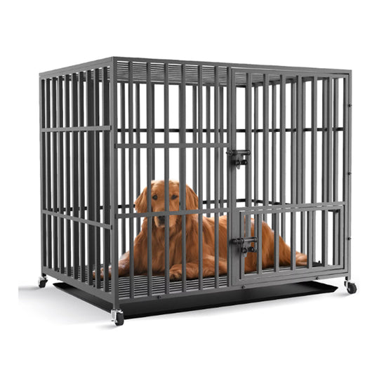 Heavy Duty Outdoor Dog Cage with Wheels