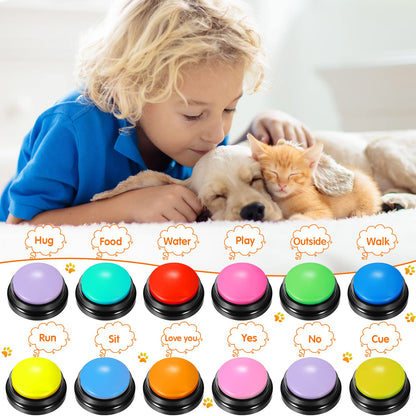 Colorful Dog Talking Buttons
