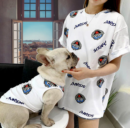 dog and owner matching t shirts
