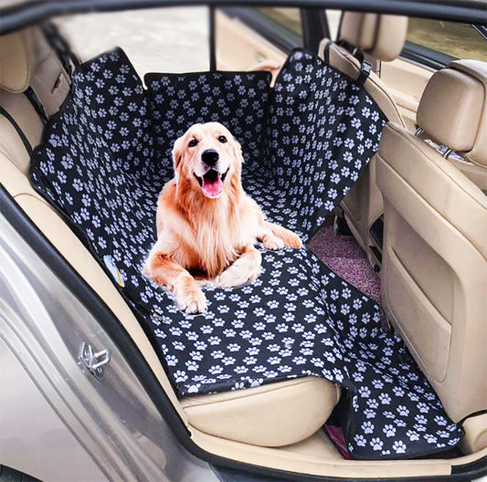 kc corner Dog Carriers Waterproof Rear Back Pet Dog Car Seat Cover Mats Hammock Protector with Safety Belt 