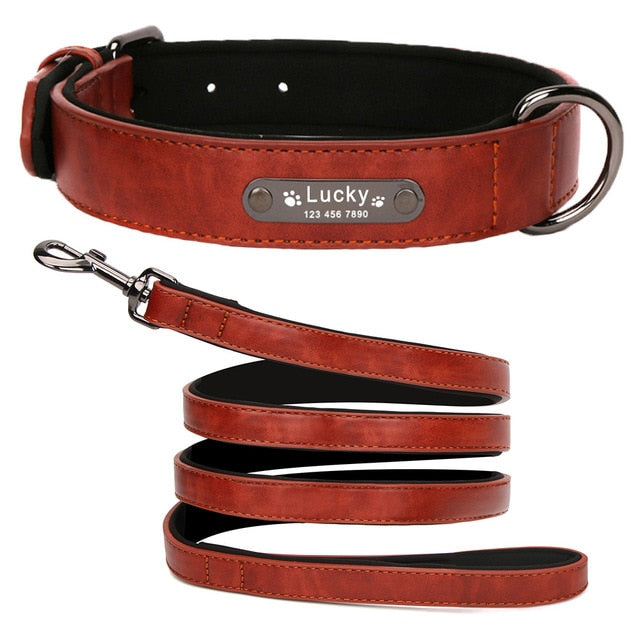 Handmade Personalized Premium Leather Dog Collar