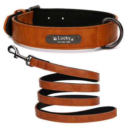 Handmade Personalized Premium Leather Dog Collar