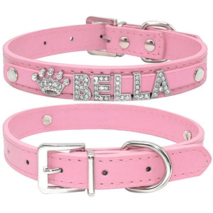 Custom Shinny Rhinestone Pet Dog/cat Collars - Personalized Letters and Charms