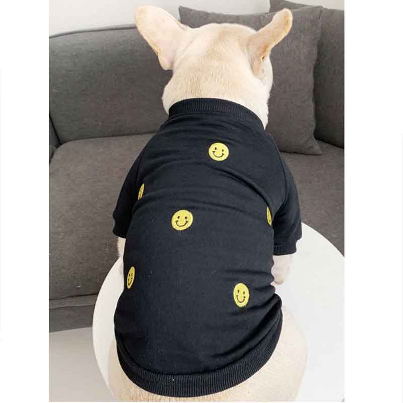 Solid Color Smiley Face Sweatshirt - Pet&Owner Matching Sizes
